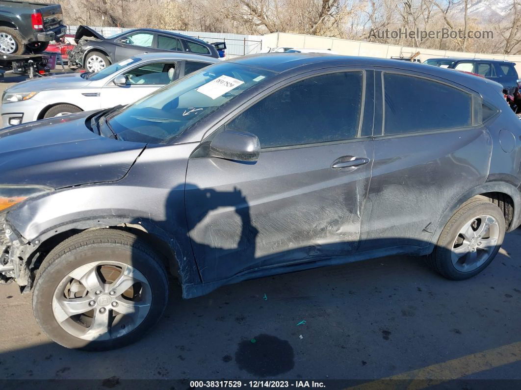 2018 Honda Hr-v Lx Gray vin: 3CZRU5H31JM715546