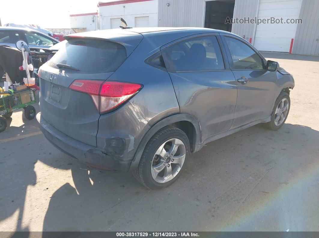 2018 Honda Hr-v Lx Gray vin: 3CZRU5H31JM715546