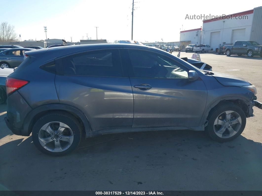 2018 Honda Hr-v Lx Gray vin: 3CZRU5H31JM715546