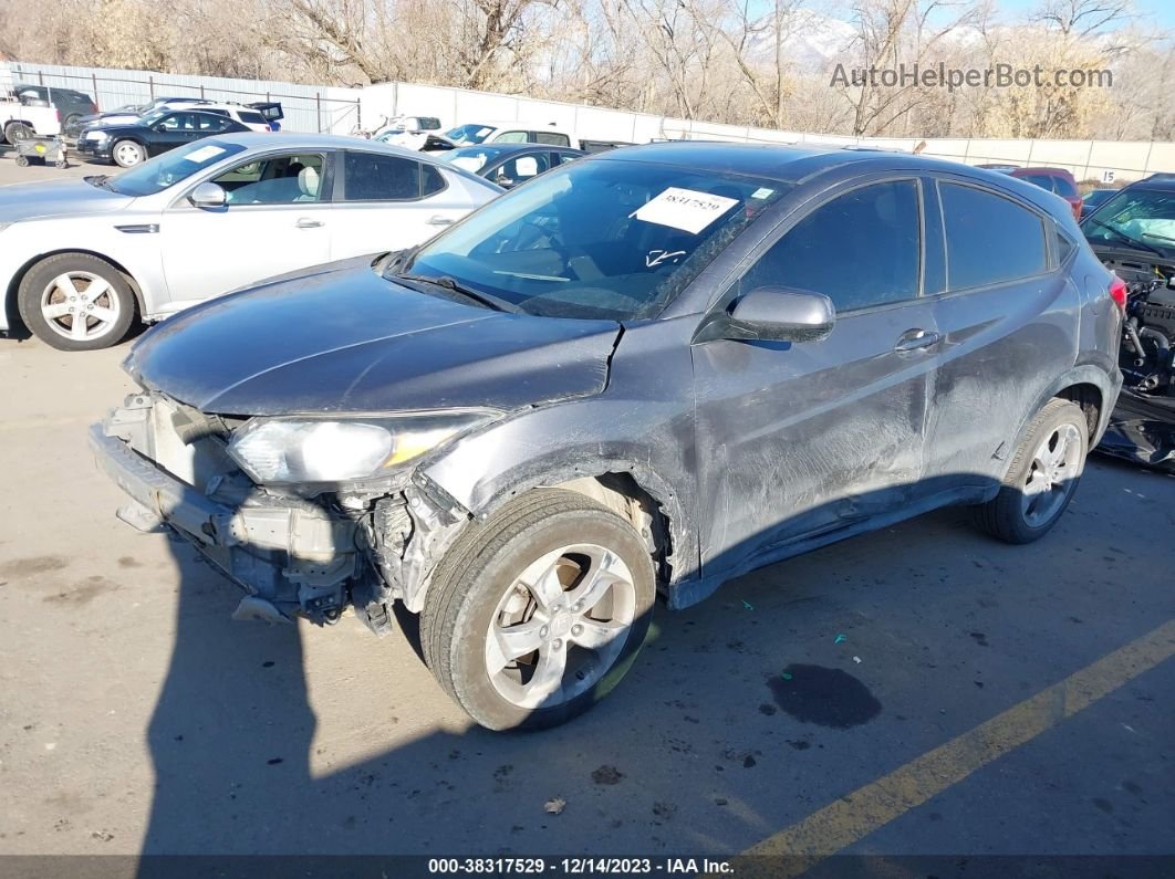 2018 Honda Hr-v Lx Gray vin: 3CZRU5H31JM715546