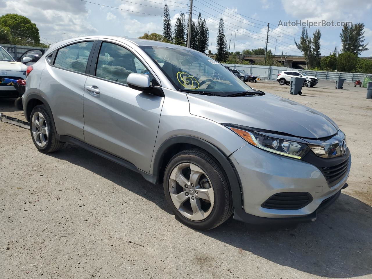 2019 Honda Hr-v Lx Silver vin: 3CZRU5H31KG707043