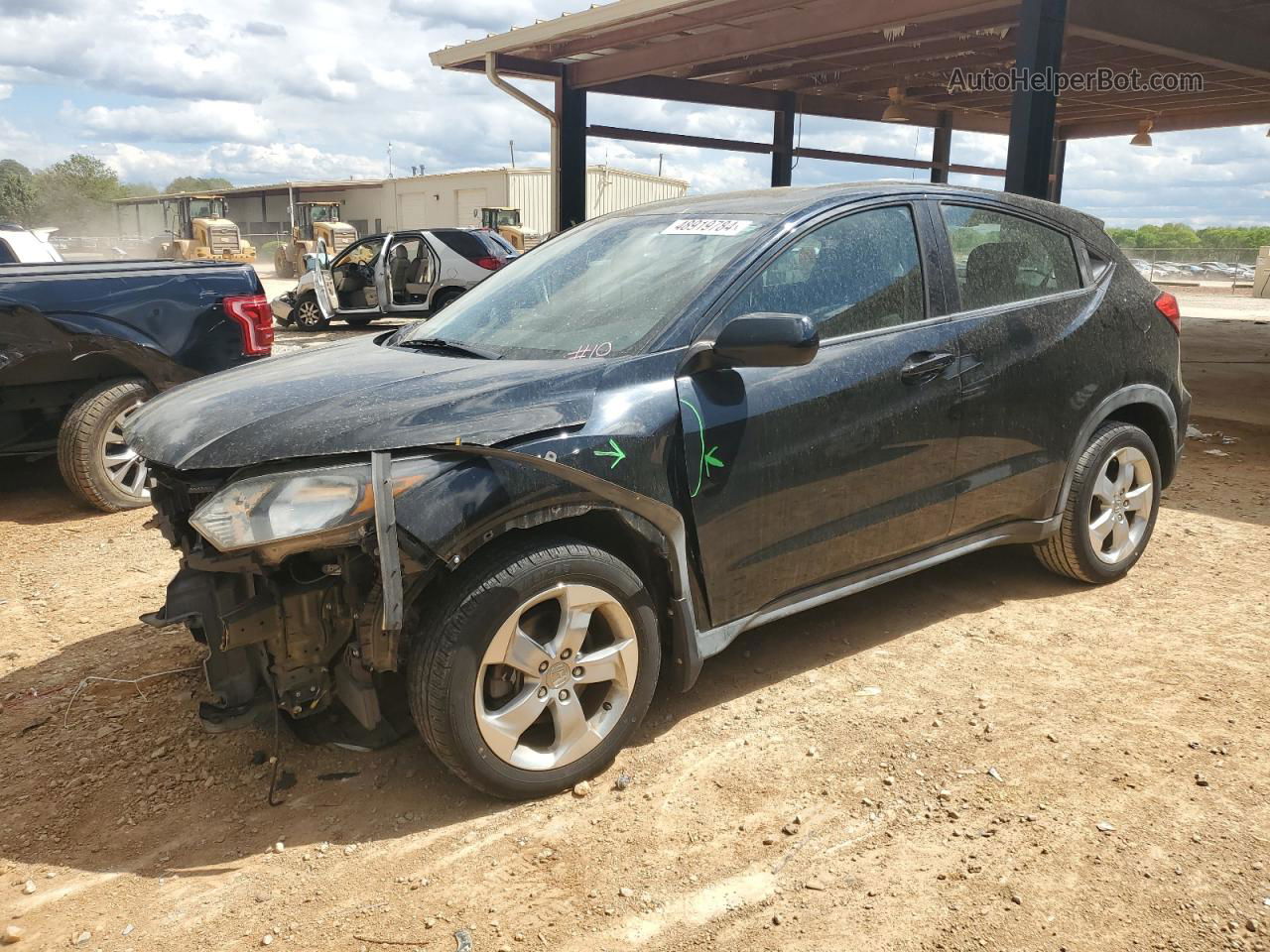 2016 Honda Hr-v Lx Black vin: 3CZRU5H32GM743008