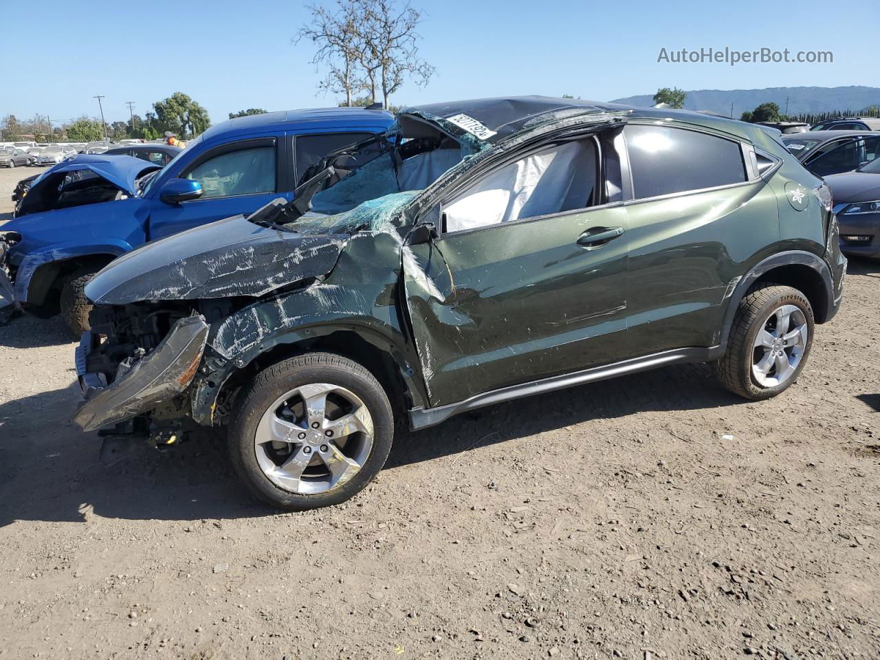 2016 Honda Hr-v Lx Green vin: 3CZRU5H32GM752534