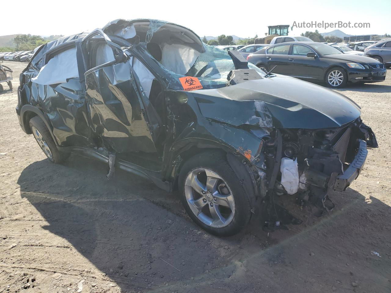 2016 Honda Hr-v Lx Green vin: 3CZRU5H32GM752534