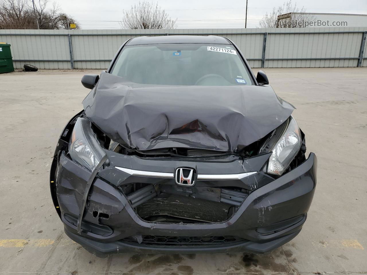 2017 Honda Hr-v Lx Black vin: 3CZRU5H32HG700563