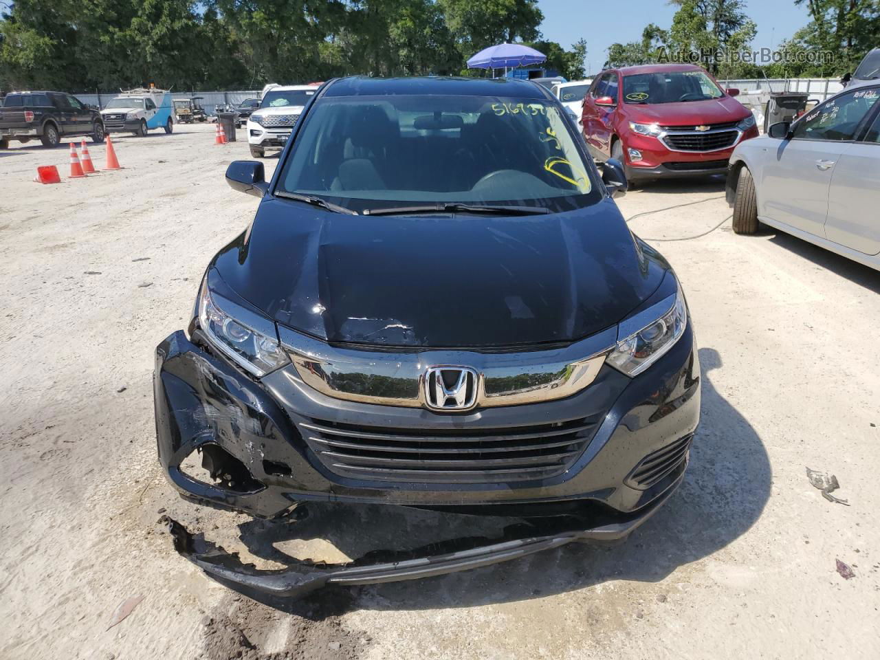 2019 Honda Hr-v Lx Black vin: 3CZRU5H32KG711943