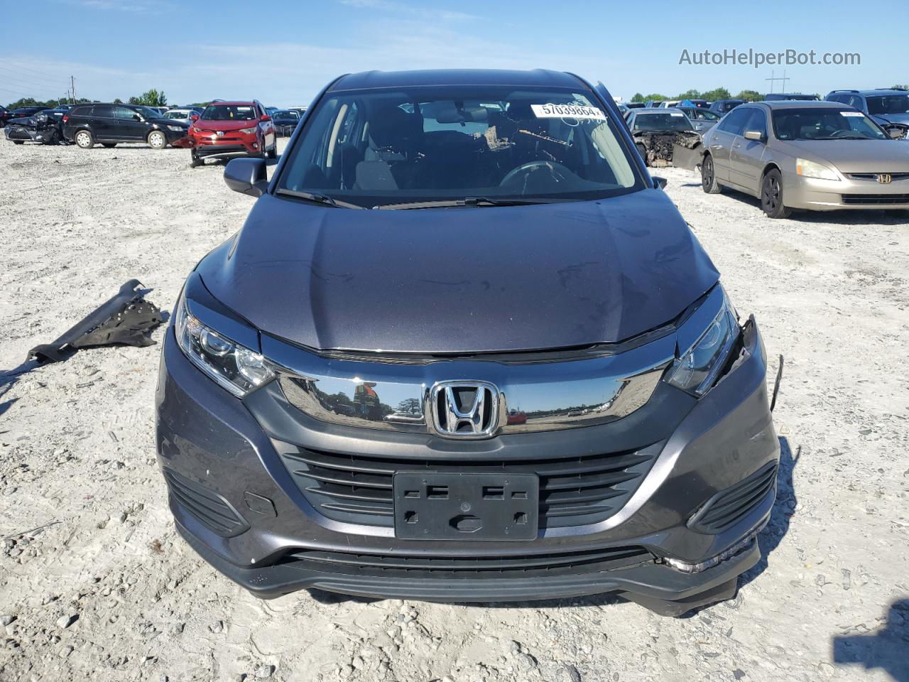 2021 Honda Hr-v Lx Gray vin: 3CZRU5H32MM729993