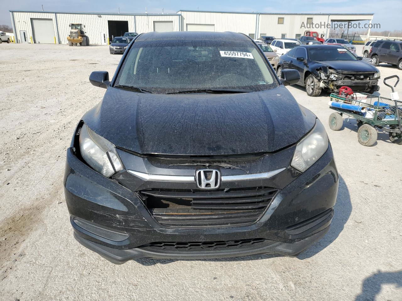 2016 Honda Hr-v Lx Black vin: 3CZRU5H33GM701074