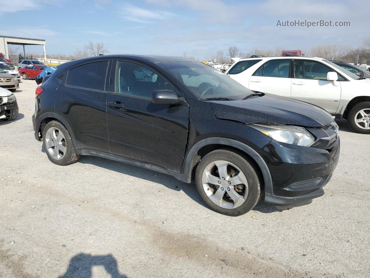 2016 Honda Hr-v Lx Black vin: 3CZRU5H33GM701074