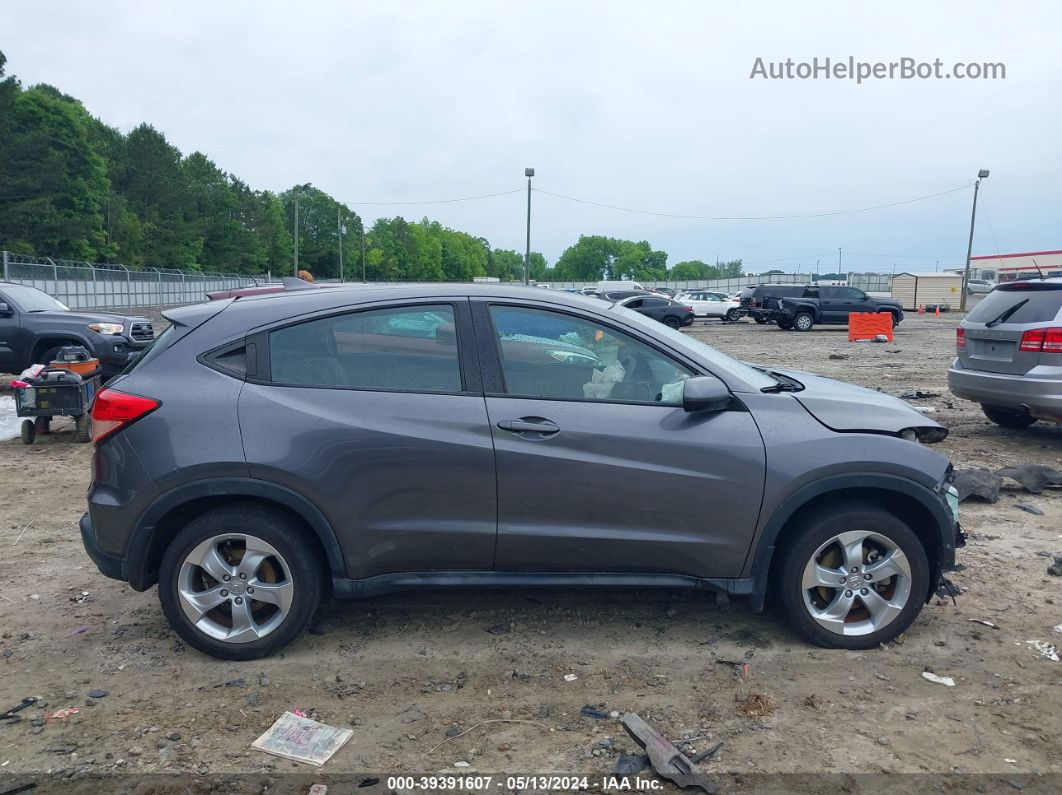 2016 Honda Hr-v Lx Gray vin: 3CZRU5H33GM735225