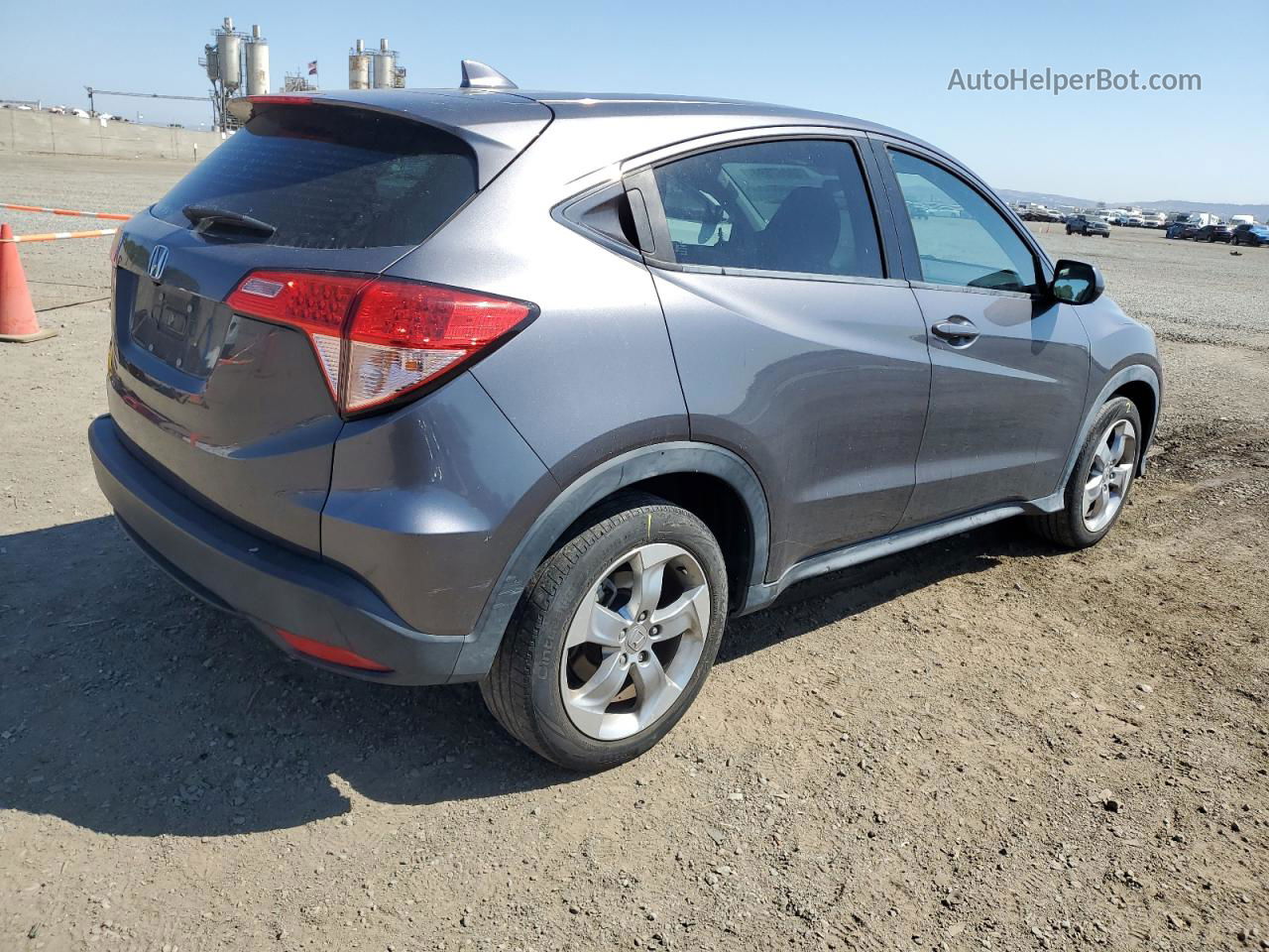 2017 Honda Hr-v Lx Gray vin: 3CZRU5H33HG702581