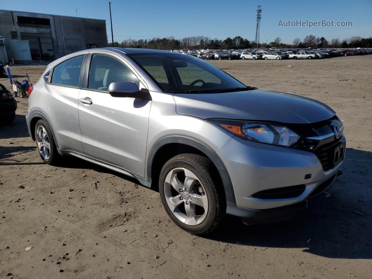 2017 Honda Hr-v Lx Silver vin: 3CZRU5H33HM725375