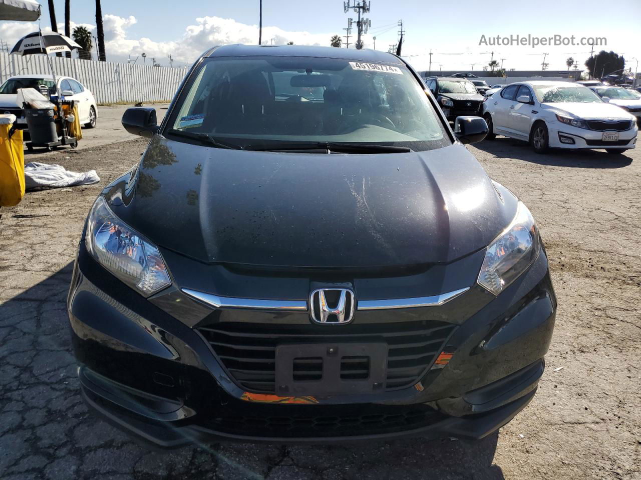 2018 Honda Hr-v Lx Black vin: 3CZRU5H33JM712728