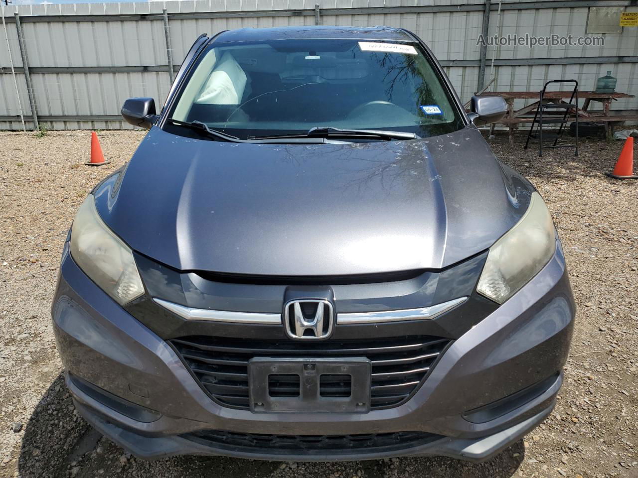 2018 Honda Hr-v Lx Gray vin: 3CZRU5H33JM715659