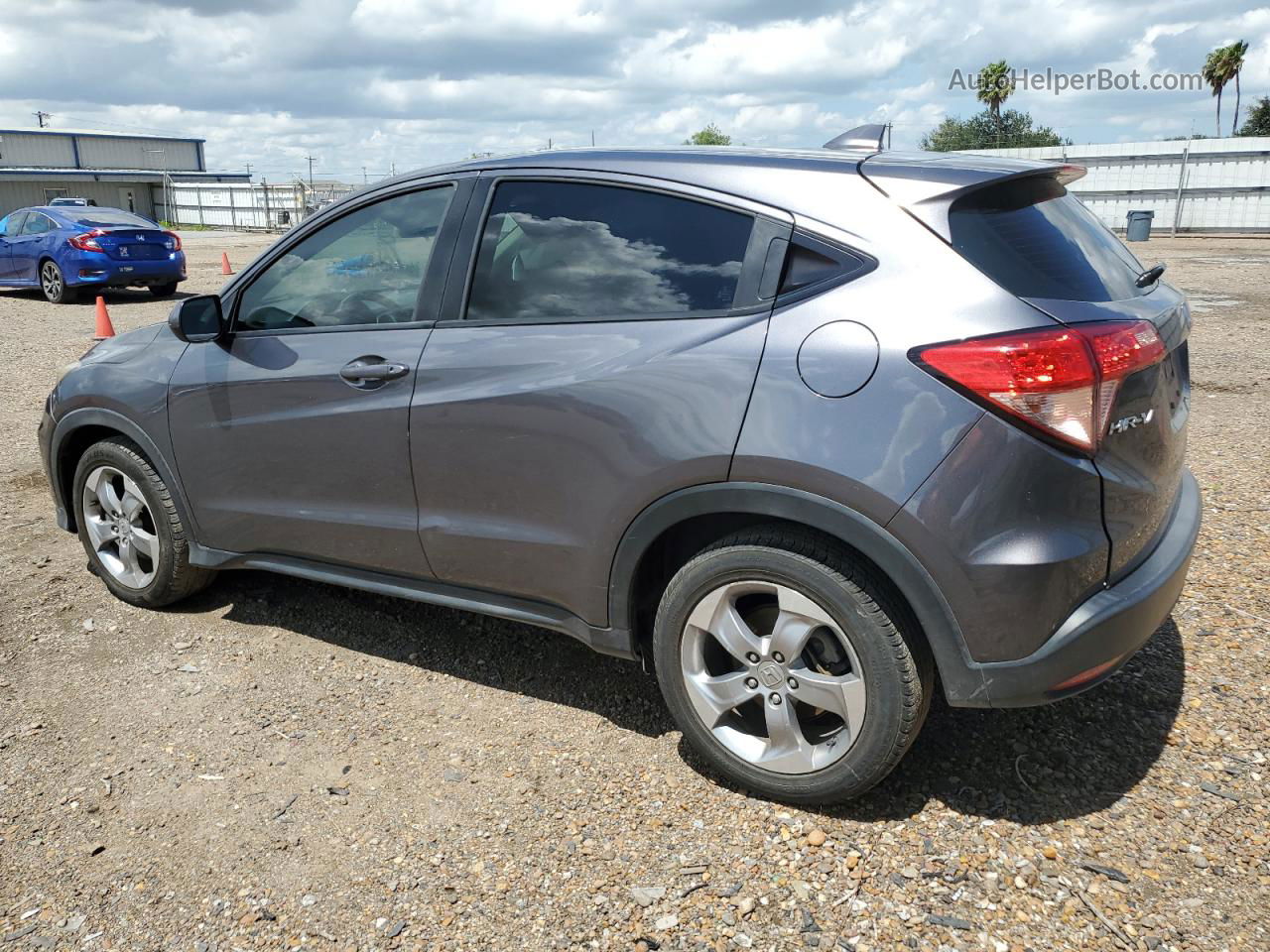 2018 Honda Hr-v Lx Gray vin: 3CZRU5H33JM715659