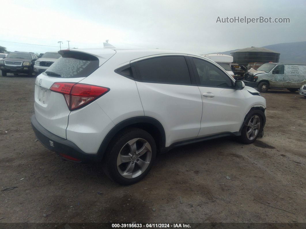 2018 Honda Hr-v Lx White vin: 3CZRU5H33JM716925