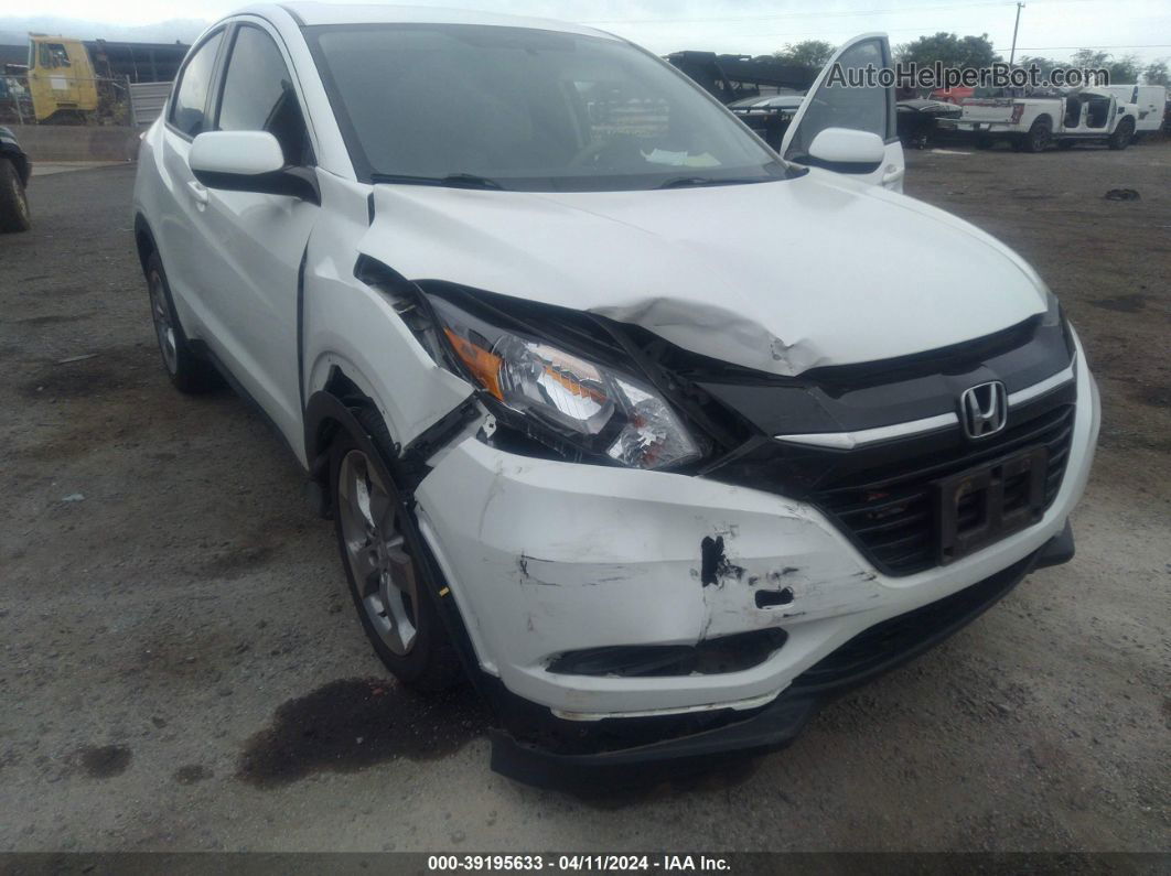 2018 Honda Hr-v Lx White vin: 3CZRU5H33JM716925