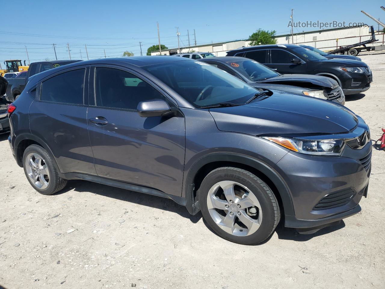 2019 Honda Hr-v Lx Gray vin: 3CZRU5H33KG708324