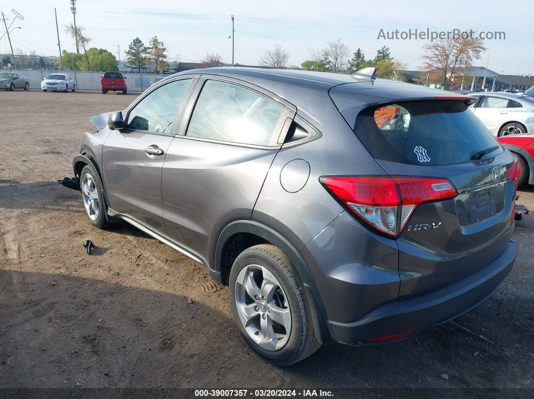 2019 Honda Hr-v Lx Gray vin: 3CZRU5H33KG711577