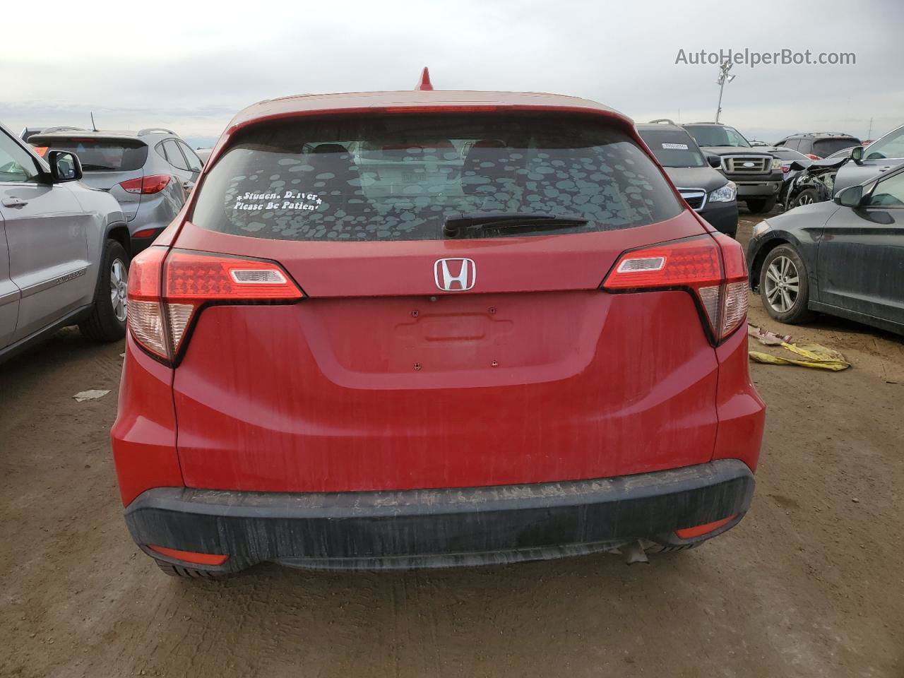 2016 Honda Hr-v Lx Red vin: 3CZRU5H34GM715890