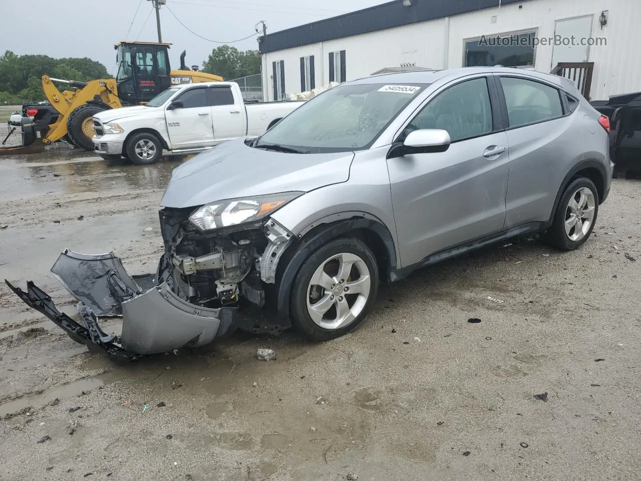 2017 Honda Hr-v Lx Silver vin: 3CZRU5H34HM715826