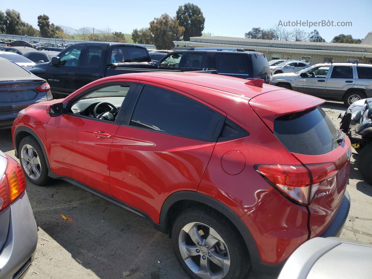 2018 Honda Hr-v Lx Red vin: 3CZRU5H34JM703858