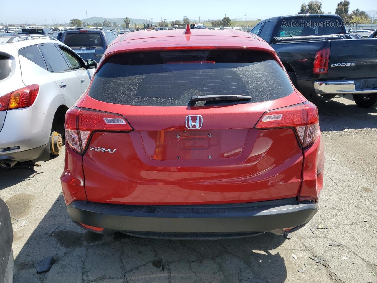 2018 Honda Hr-v Lx Red vin: 3CZRU5H34JM703858