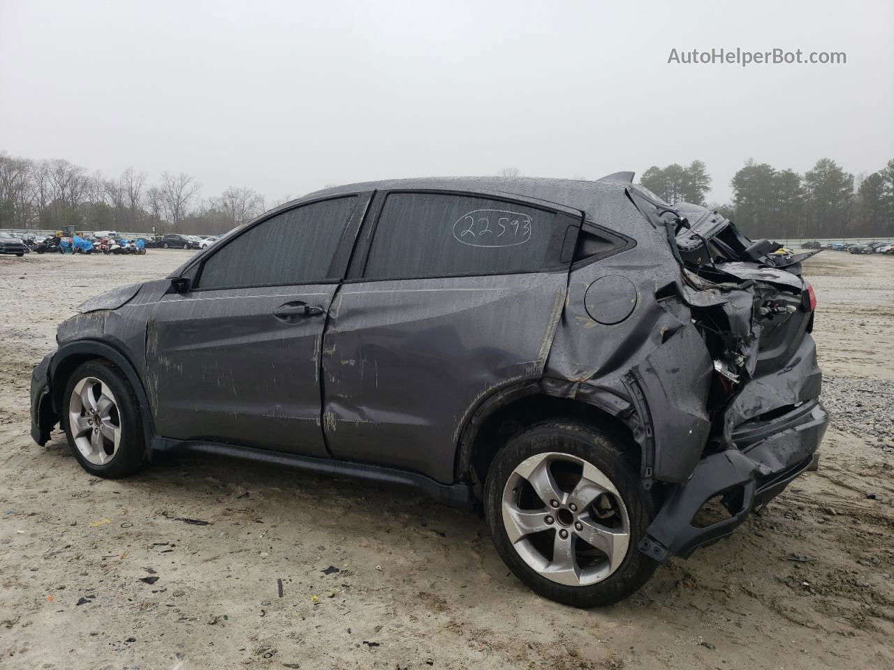 2018 Honda Hr-v Lx Gray vin: 3CZRU5H34JM722118