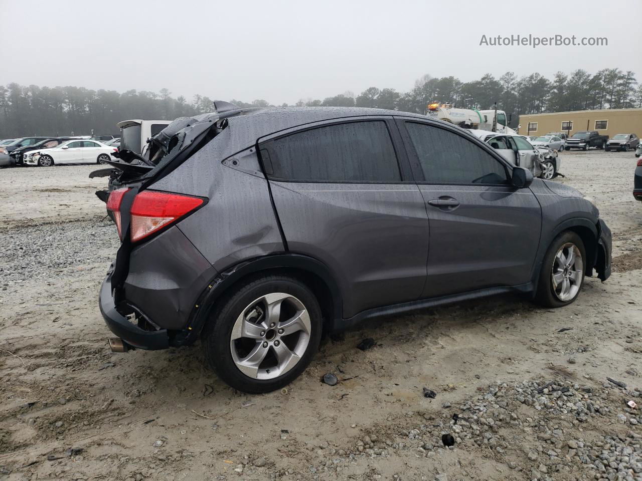 2018 Honda Hr-v Lx Gray vin: 3CZRU5H34JM722118