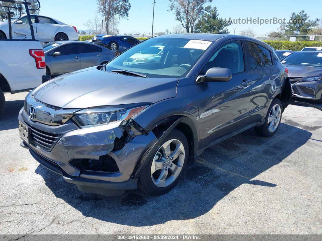 2019 Honda Hr-v Lx Gray vin: 3CZRU5H34KG708137