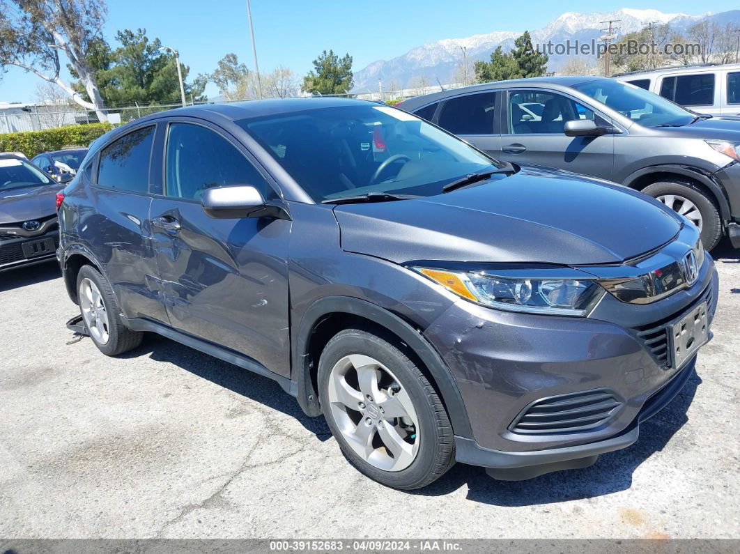 2019 Honda Hr-v Lx Gray vin: 3CZRU5H34KG708137