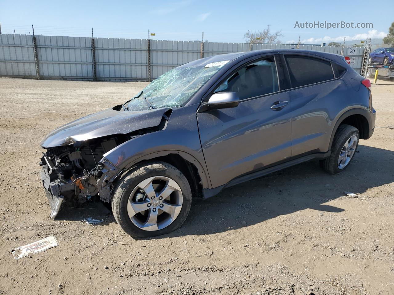 2019 Honda Hr-v Lx Gray vin: 3CZRU5H34KG715282