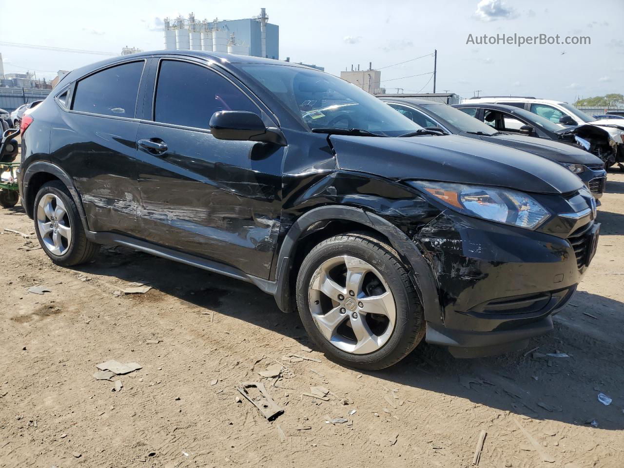 2016 Honda Hr-v Lx Black vin: 3CZRU5H35GM740815