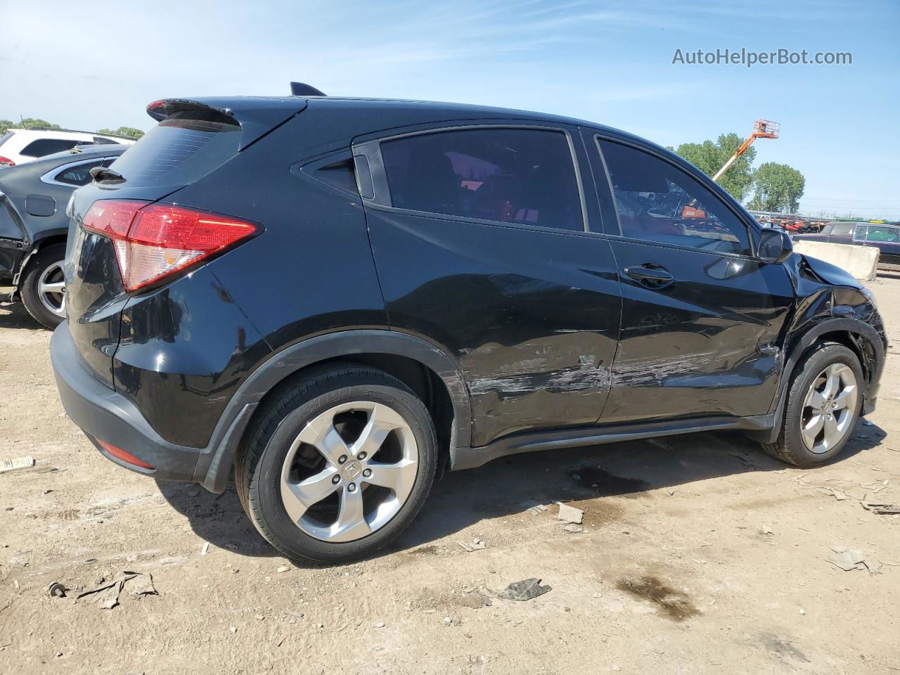 2016 Honda Hr-v Lx Black vin: 3CZRU5H35GM740815