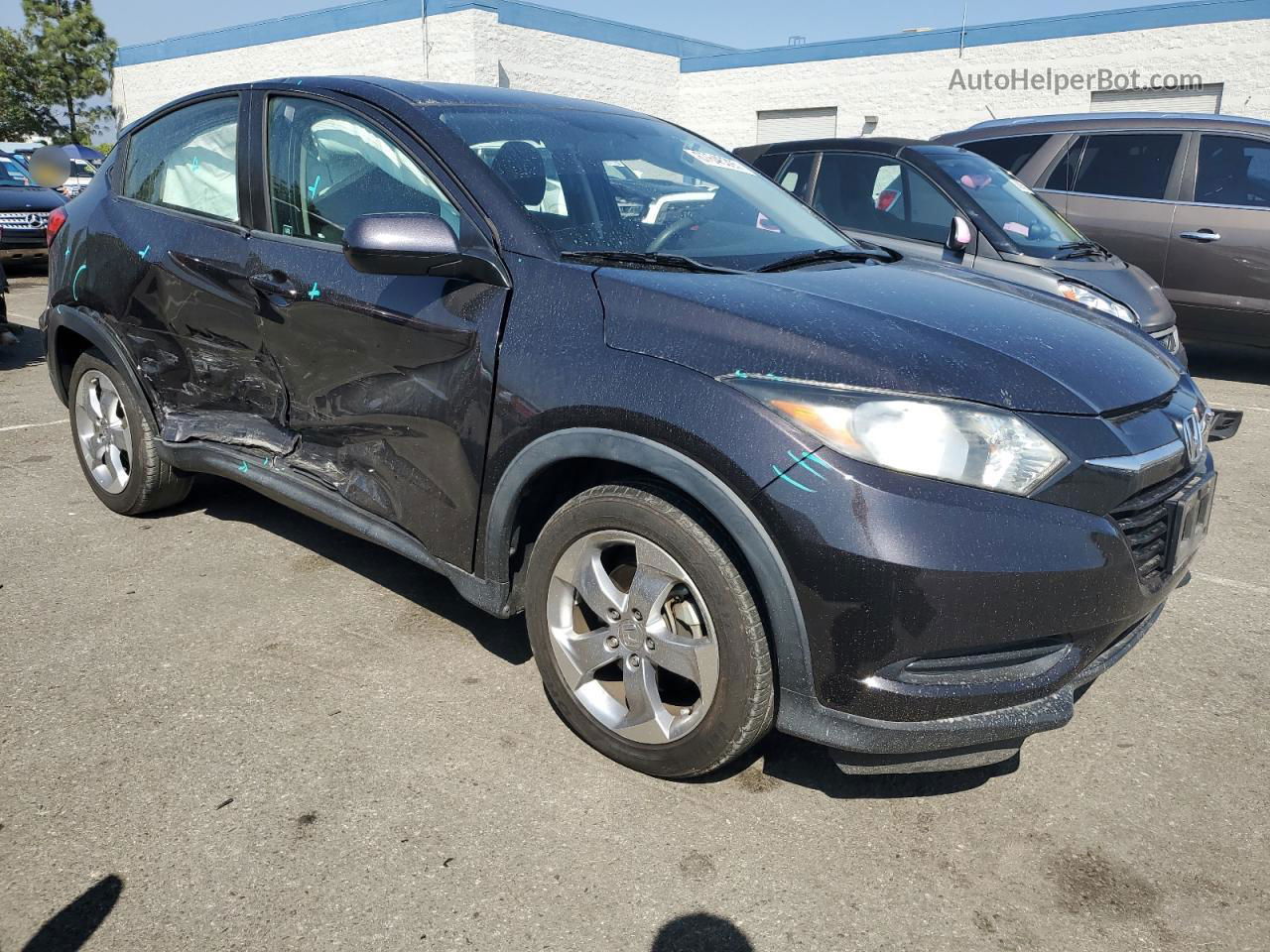 2016 Honda Hr-v Lx Black vin: 3CZRU5H35GM751247