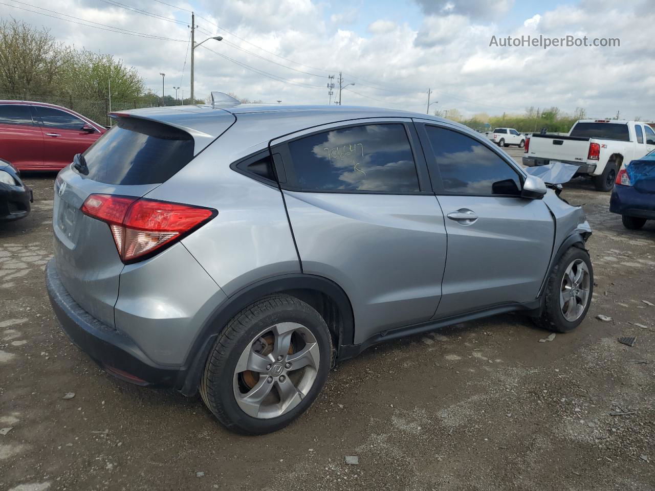 2017 Honda Hr-v Lx Серебряный vin: 3CZRU5H35HG706647