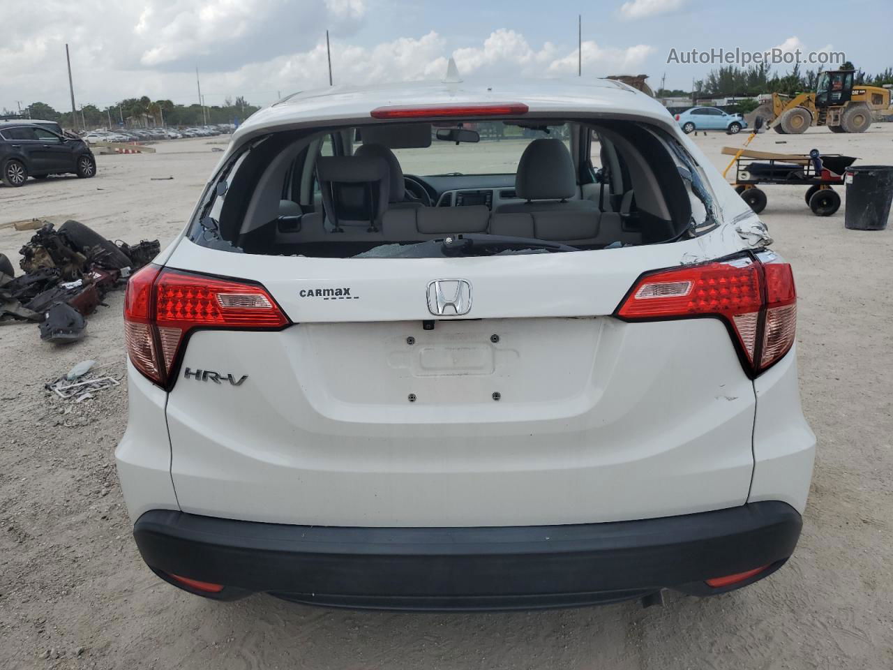 2018 Honda Hr-v Lx White vin: 3CZRU5H35JM713685