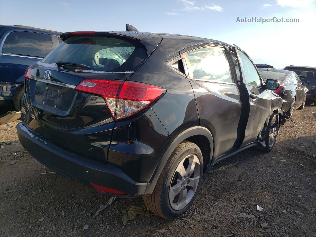 2019 Honda Hr-v Lx Black vin: 3CZRU5H35KG715579