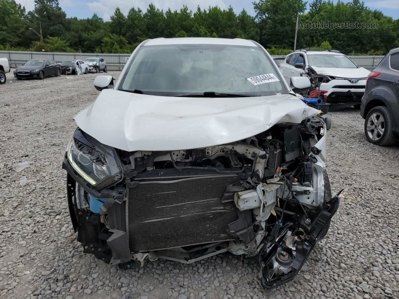 2019 Honda Hr-v Lx White vin: 3CZRU5H35KM719973