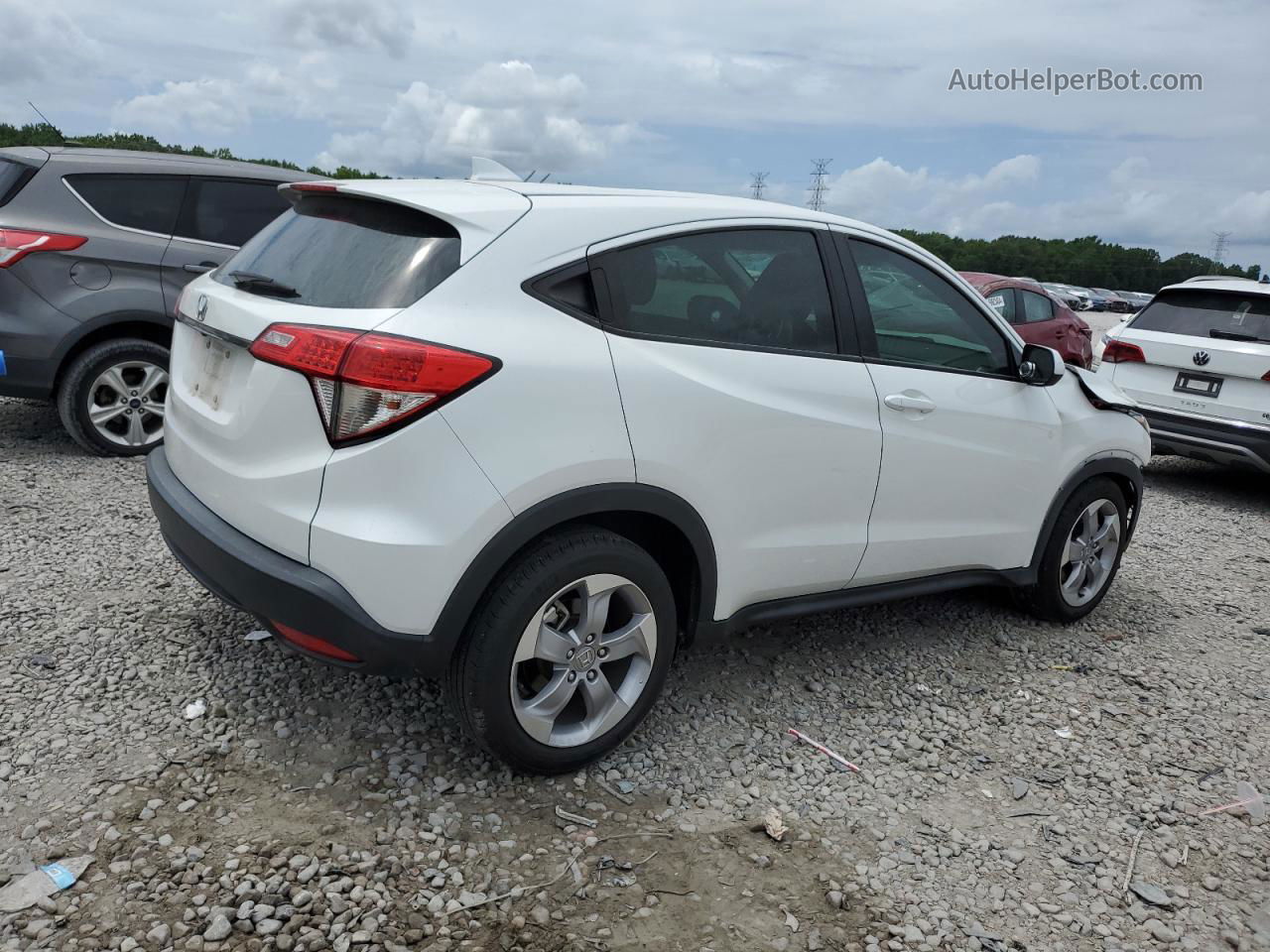 2019 Honda Hr-v Lx White vin: 3CZRU5H35KM719973