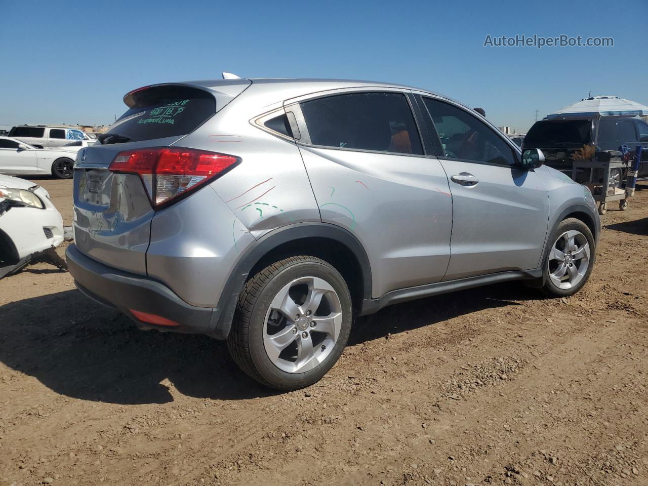 2019 Honda Hr-v Lx Silver vin: 3CZRU5H35KM730374