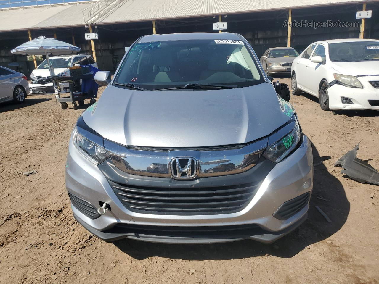 2019 Honda Hr-v Lx Silver vin: 3CZRU5H35KM730374