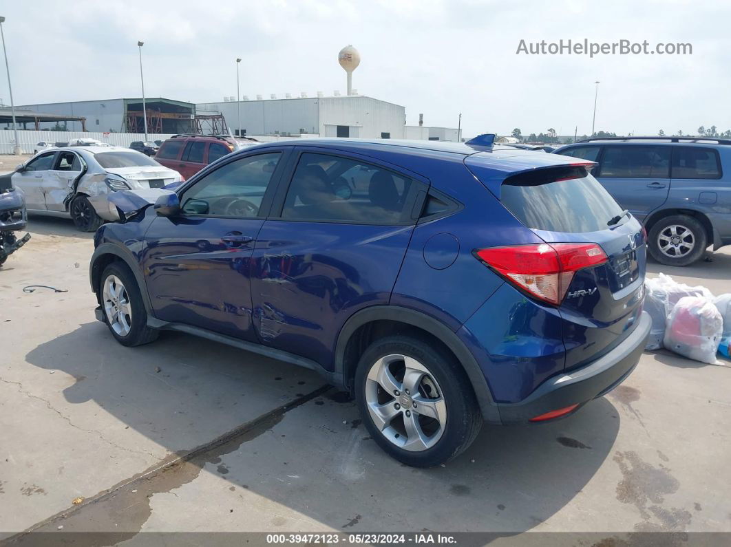 2016 Honda Hr-v Lx Blue vin: 3CZRU5H36GM740127