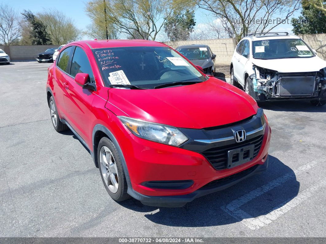 2018 Honda Hr-v Lx Red vin: 3CZRU5H36JM720760