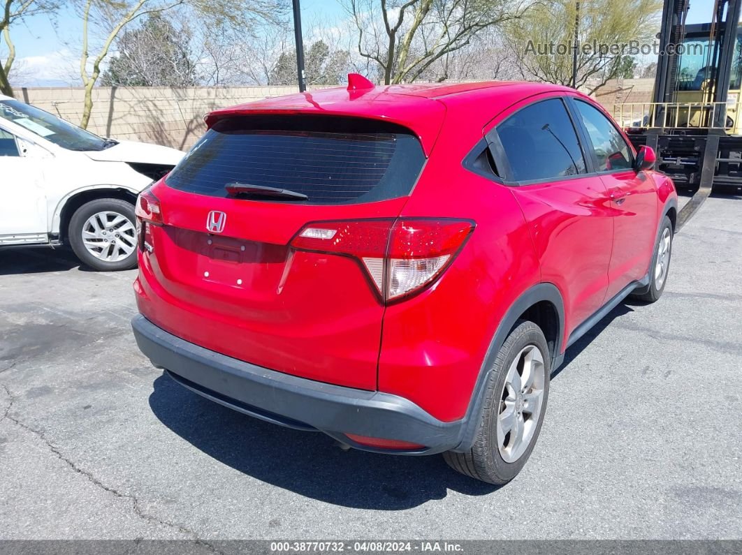 2018 Honda Hr-v Lx Red vin: 3CZRU5H36JM720760