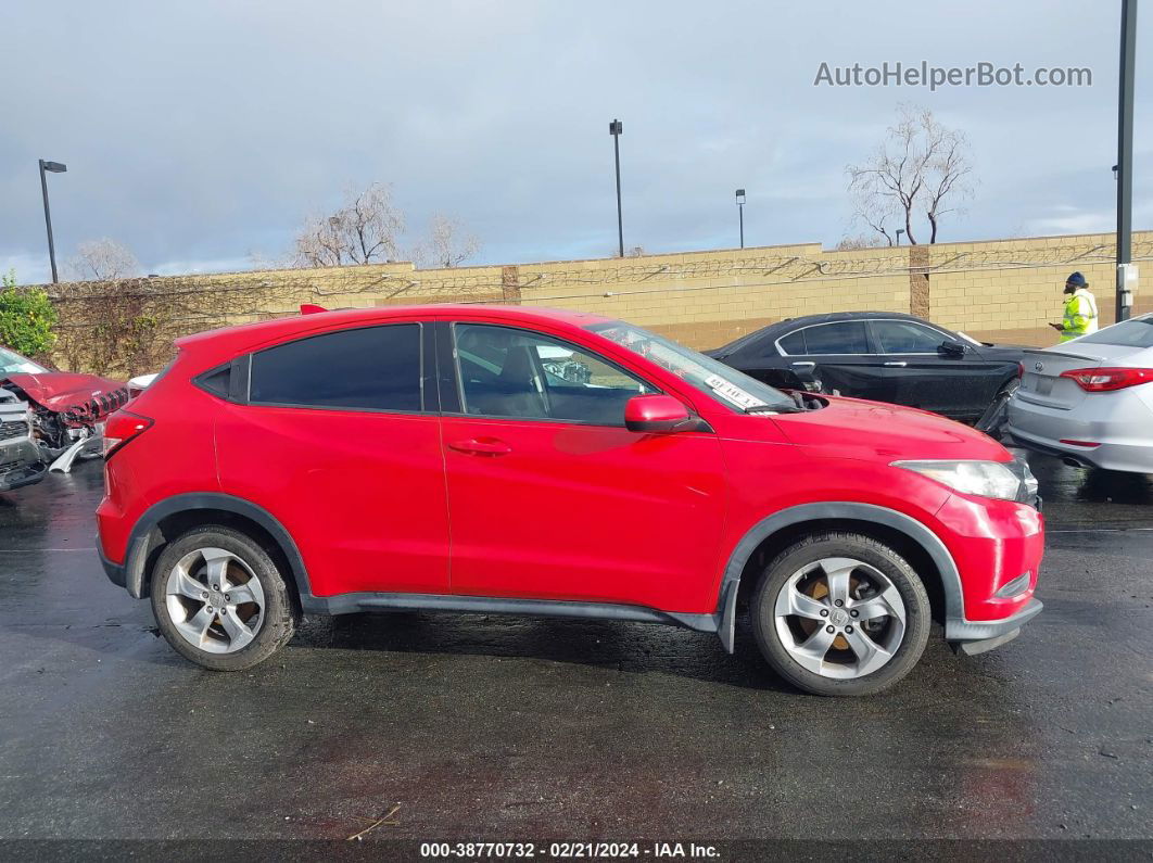 2018 Honda Hr-v Lx Red vin: 3CZRU5H36JM720760