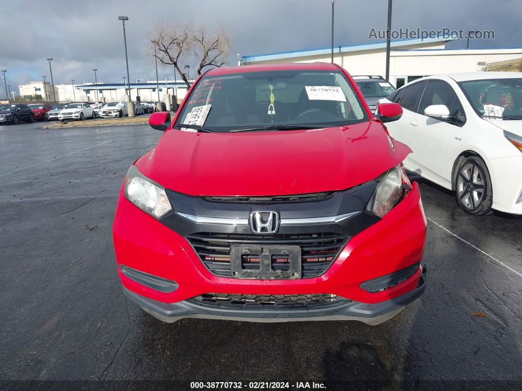 2018 Honda Hr-v Lx Red vin: 3CZRU5H36JM720760