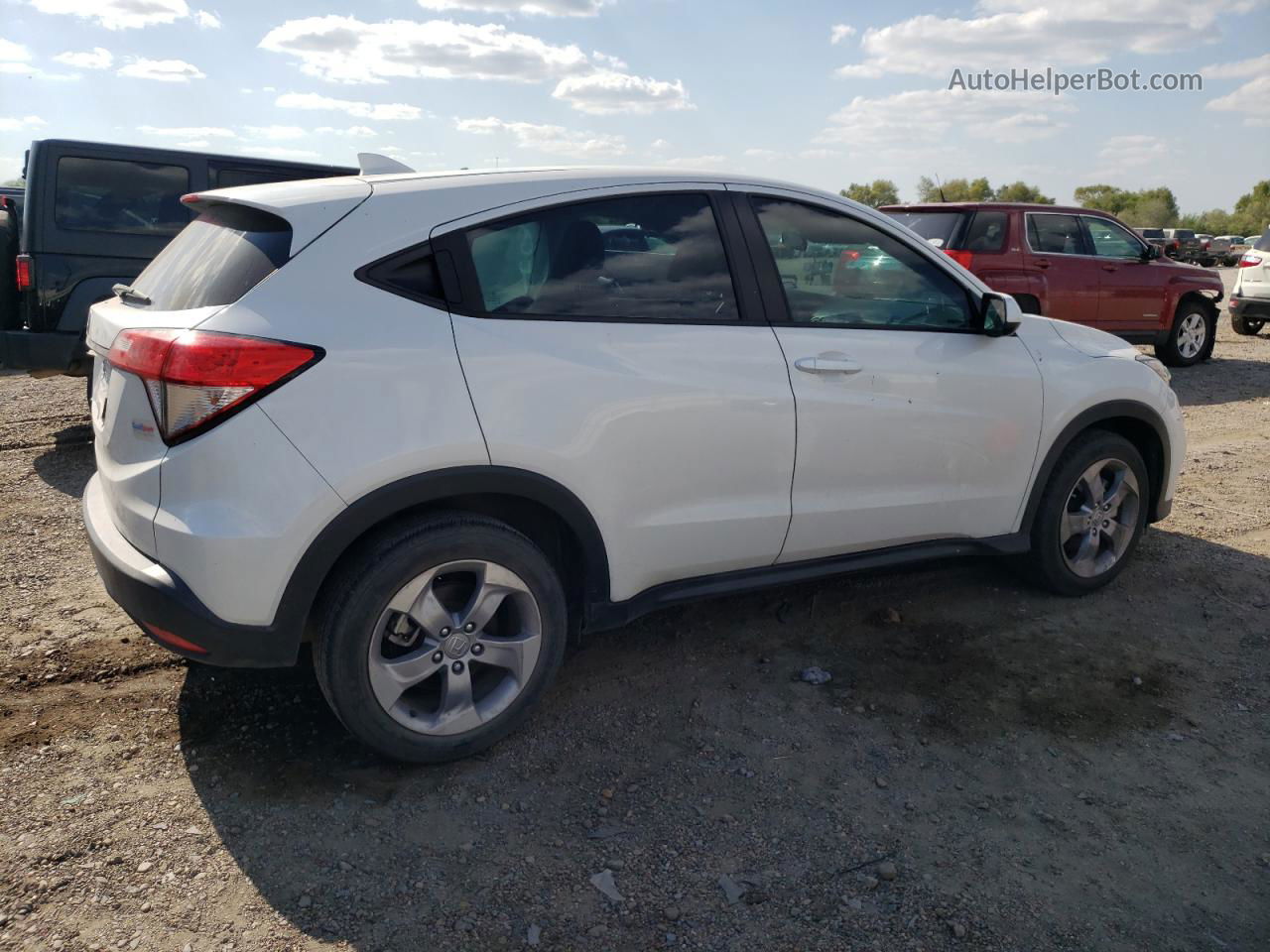 2019 Honda Hr-v Lx White vin: 3CZRU5H36KM724504