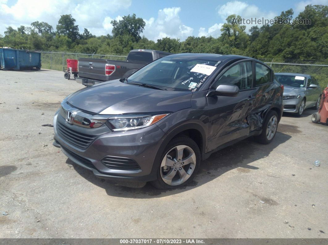 2021 Honda Hr-v Lx Gray vin: 3CZRU5H36MM724599