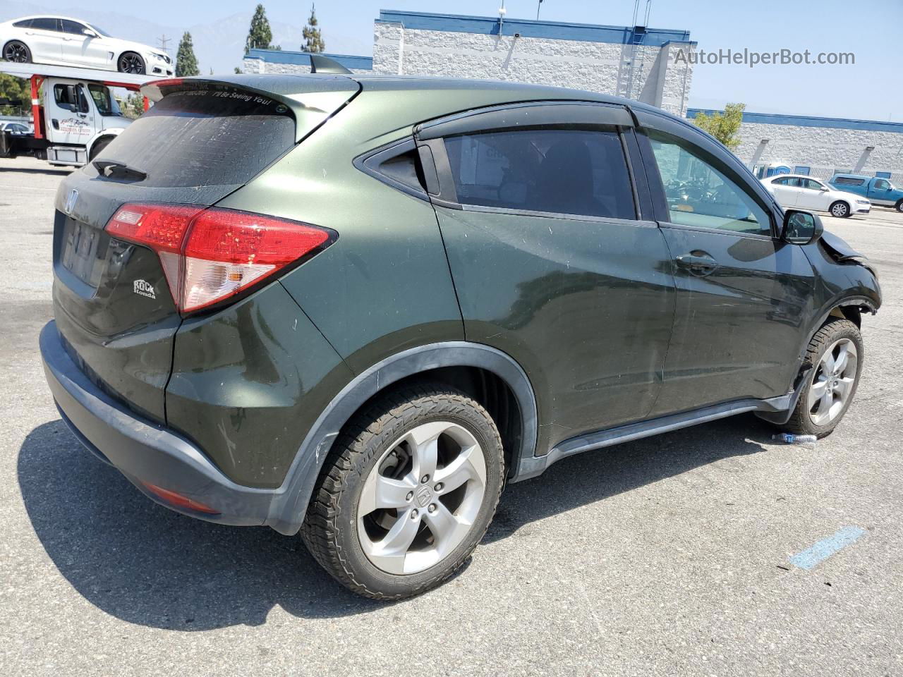 2016 Honda Hr-v Lx Green vin: 3CZRU5H37GM716855